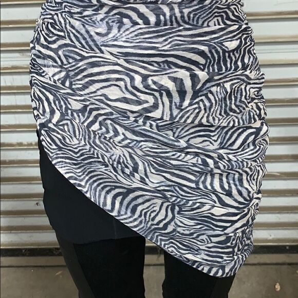 Ark & Co. zip up the side dress or top black lined - Picture 5 of 8